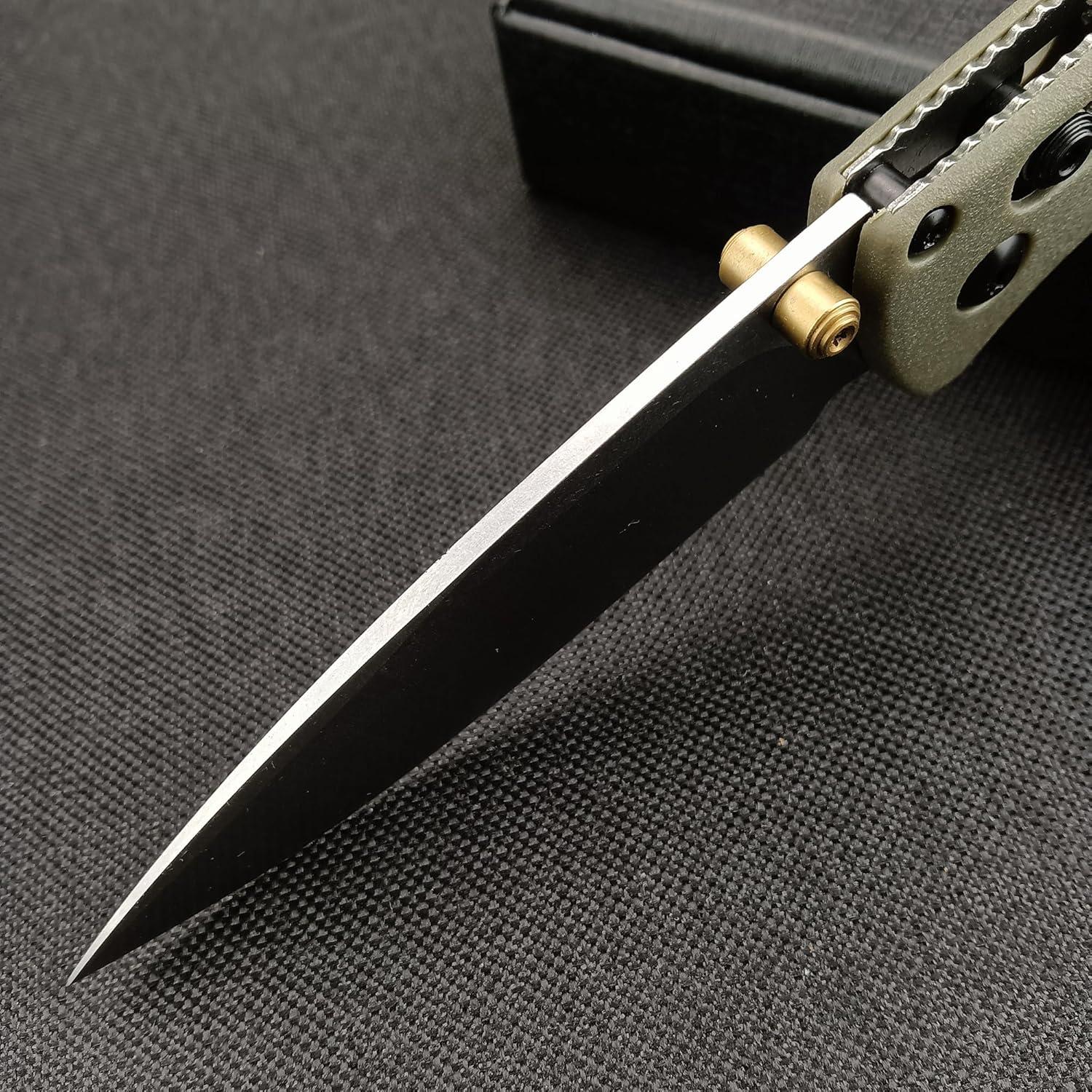 Cuchillo Plegable EDC HUAAO 19.05 cm Acero Inoxidable