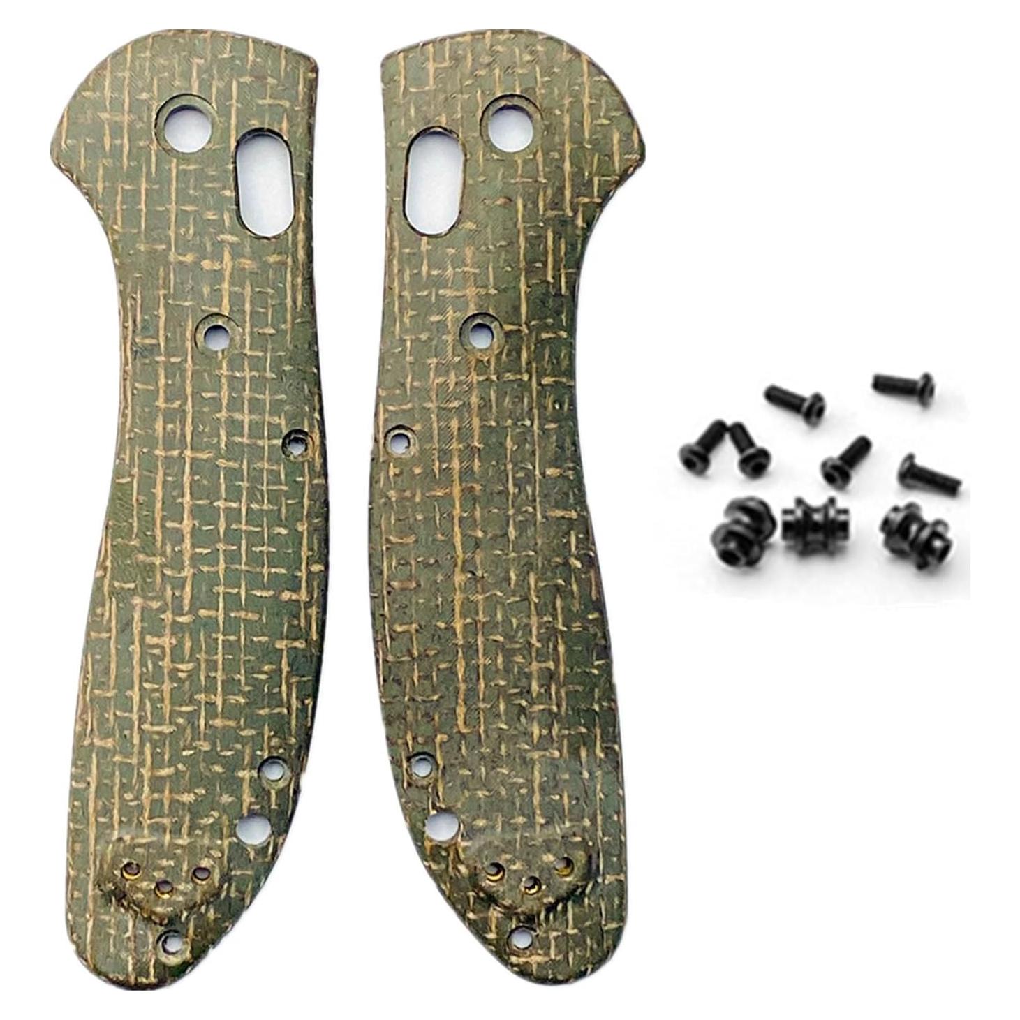 Mangos de Micarta Verde para Cuchillo Benchmade Griptilian 551