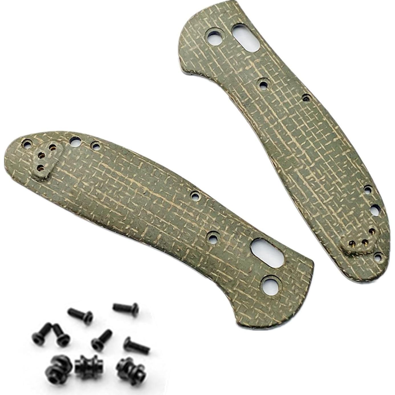 Mangos de Micarta Verde para Cuchillo Benchmade Griptilian 551