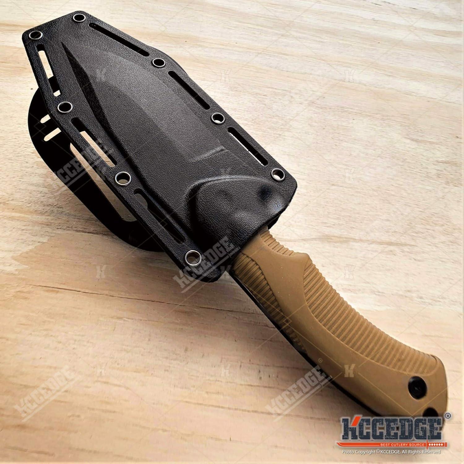 Cuchillo Táctico KCCEDGE 9" Hoja Fija Acero Inoxidable