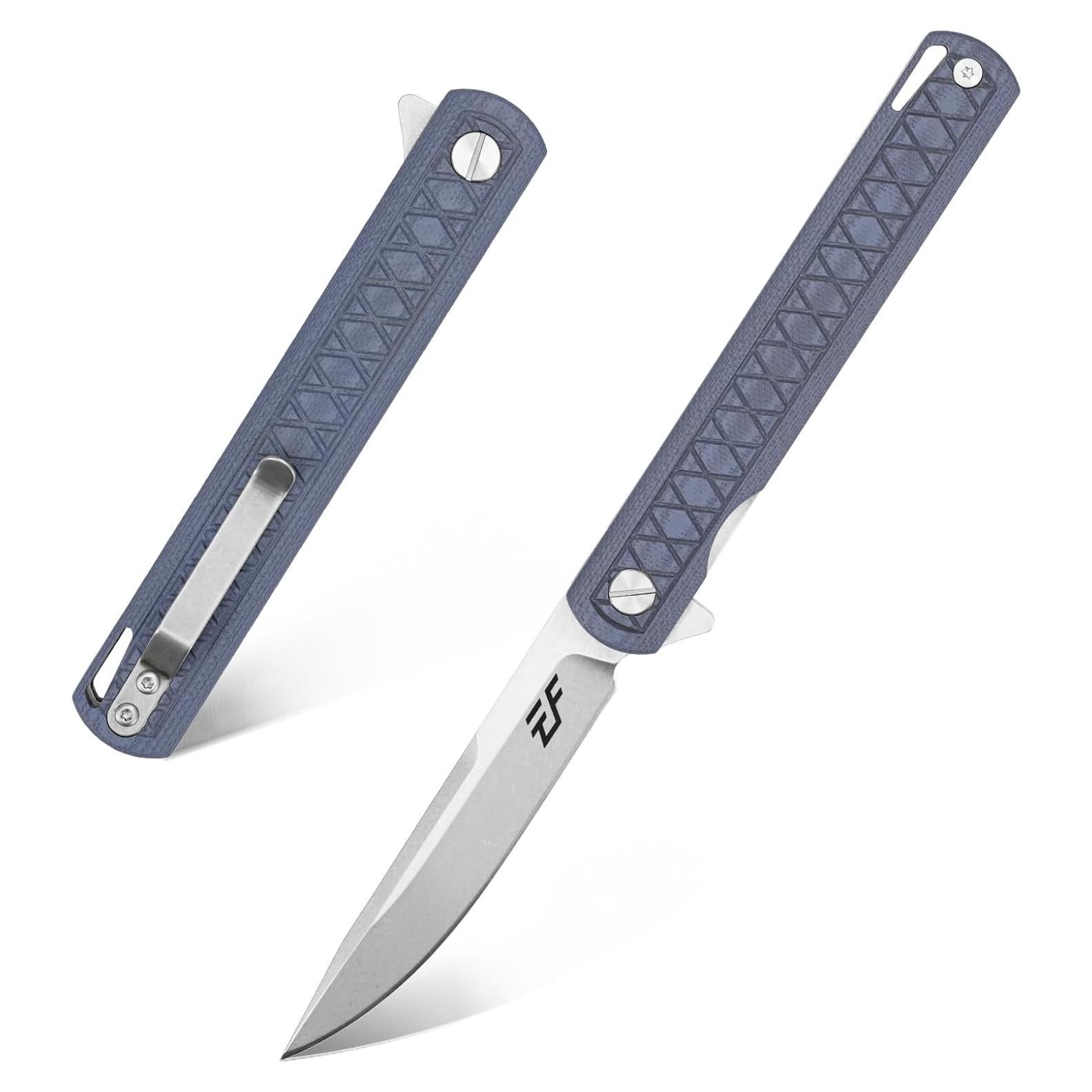 Cuchillo Plegable Eafengrow EF16 D2 Mango G10 21.4 cm Gris Azul