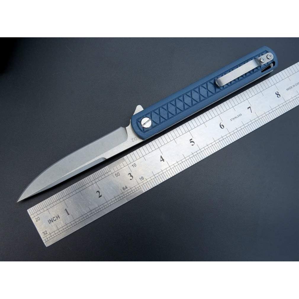 Cuchillo Plegable Eafengrow EF16 D2 Mango G10 21.4 cm Gris Azul