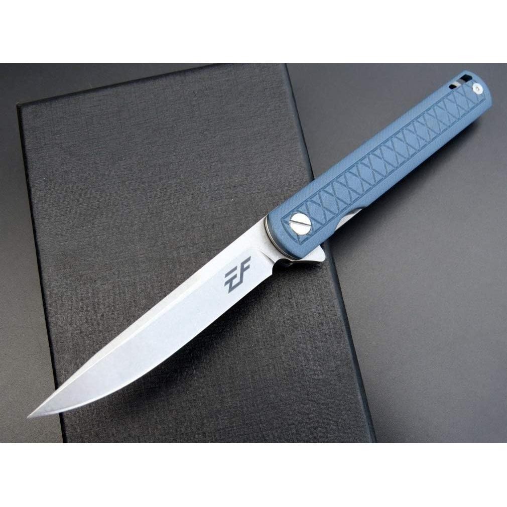 Cuchillo Plegable Eafengrow EF16 D2 Mango G10 21.4 cm Gris Azul