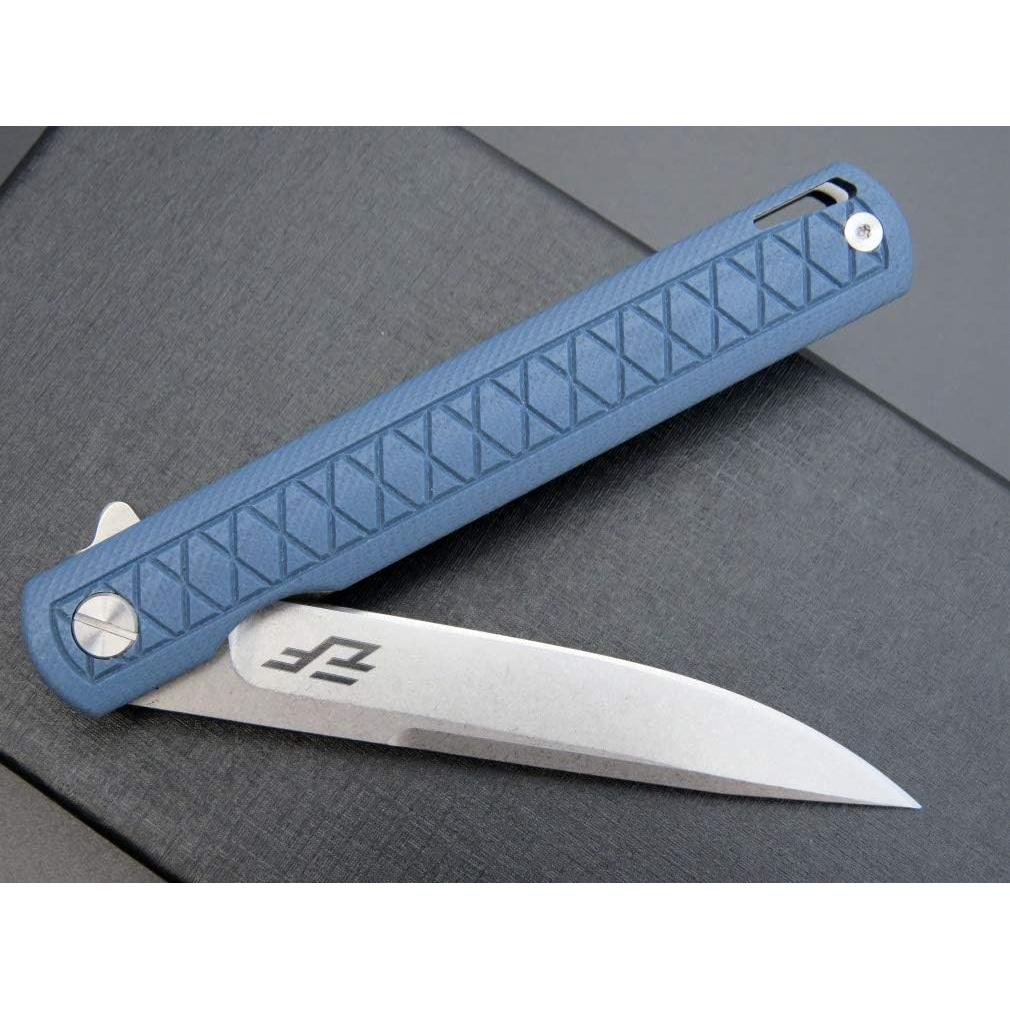 Cuchillo Plegable Eafengrow EF16 D2 Mango G10 21.4 cm Gris Azul