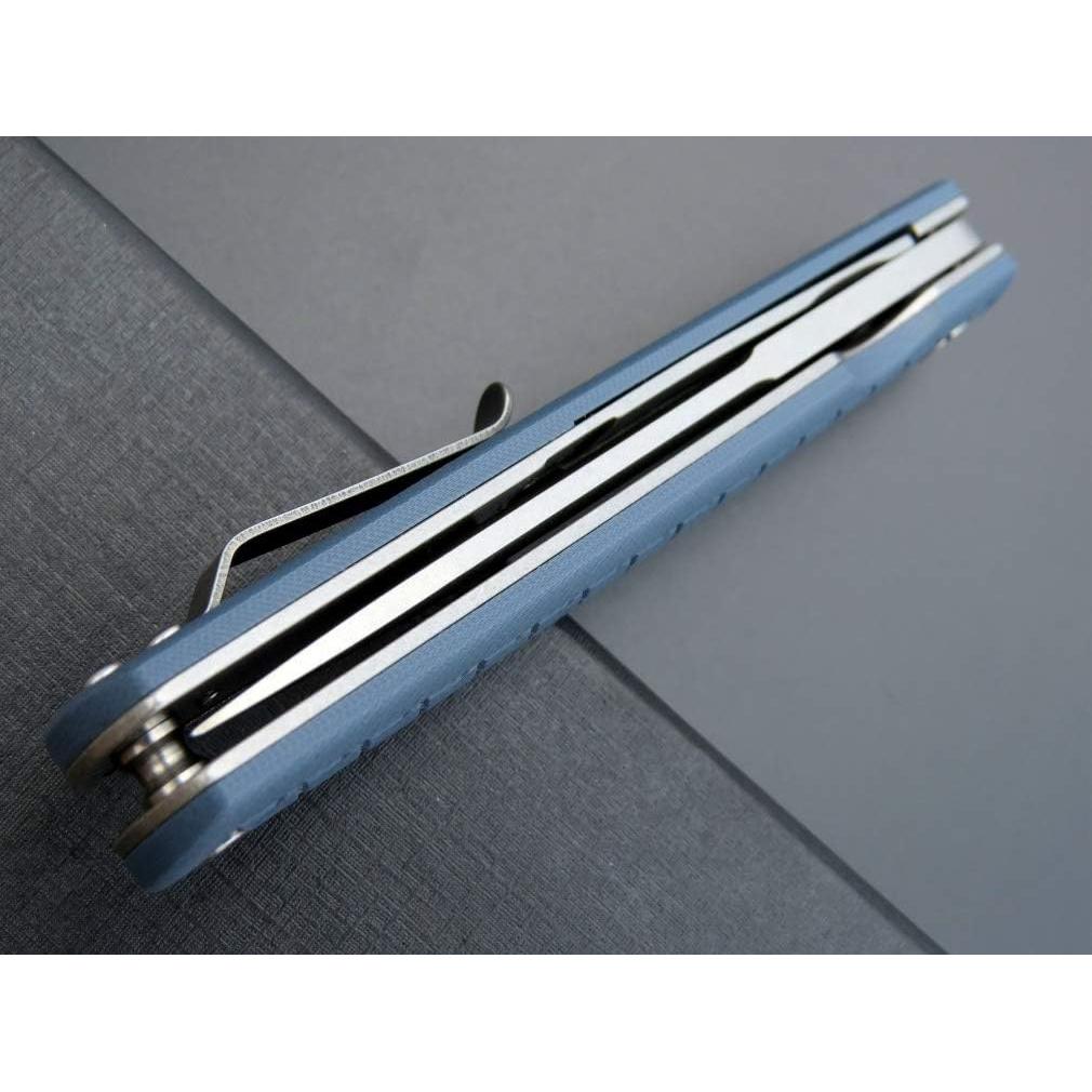 Cuchillo Plegable Eafengrow EF16 D2 Mango G10 21.4 cm Gris Azul