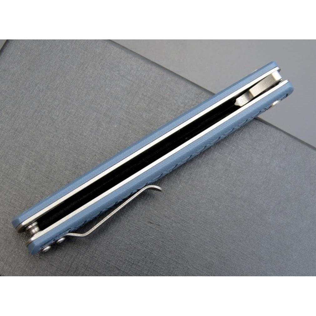 Cuchillo Plegable Eafengrow EF16 D2 Mango G10 21.4 cm Gris Azul