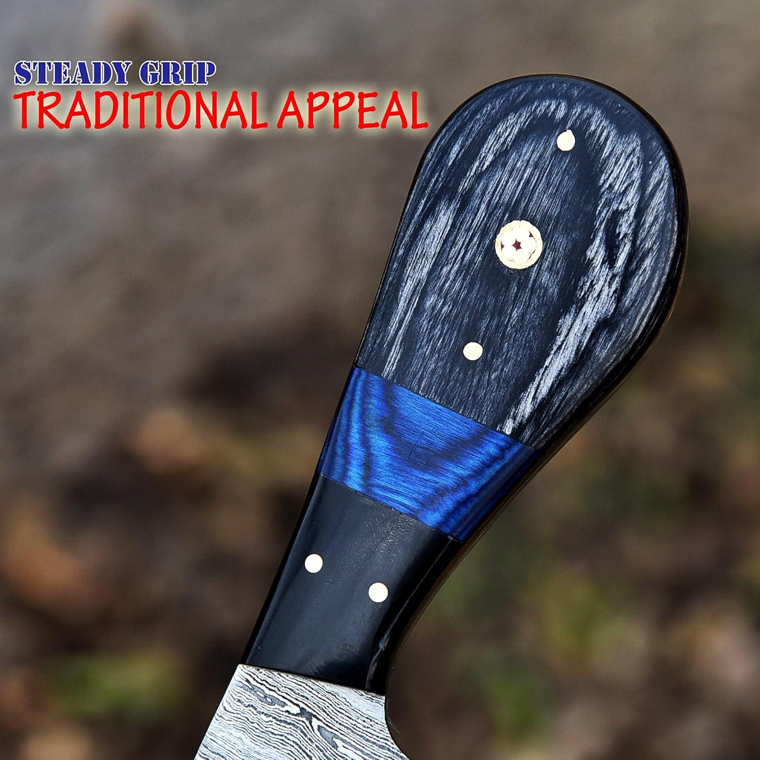 Cuchillo de Caza Knife Stack KS2092 Damasco 20.32 cm con Funda