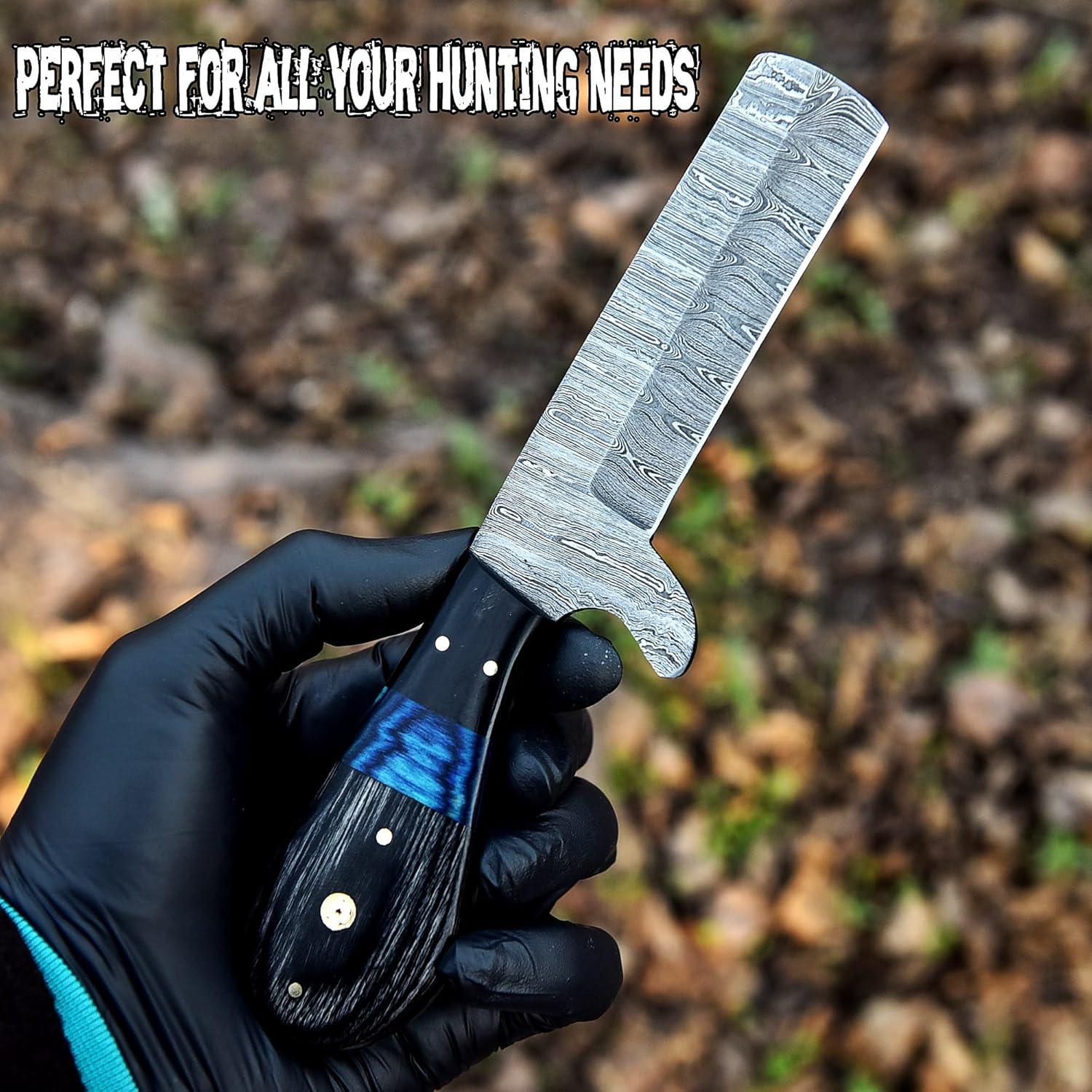 Cuchillo de Caza Knife Stack KS2092 Damasco 20.32 cm con Funda