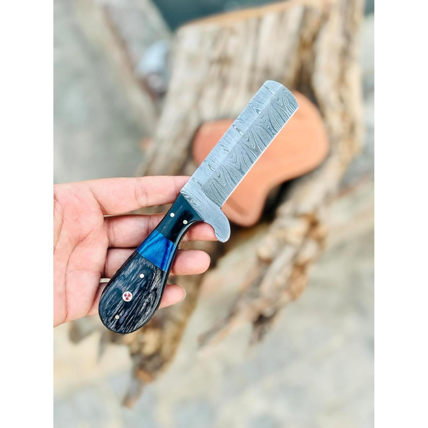 Cuchillo de Caza Knife Stack KS2092 Damasco 20.32 cm con Funda