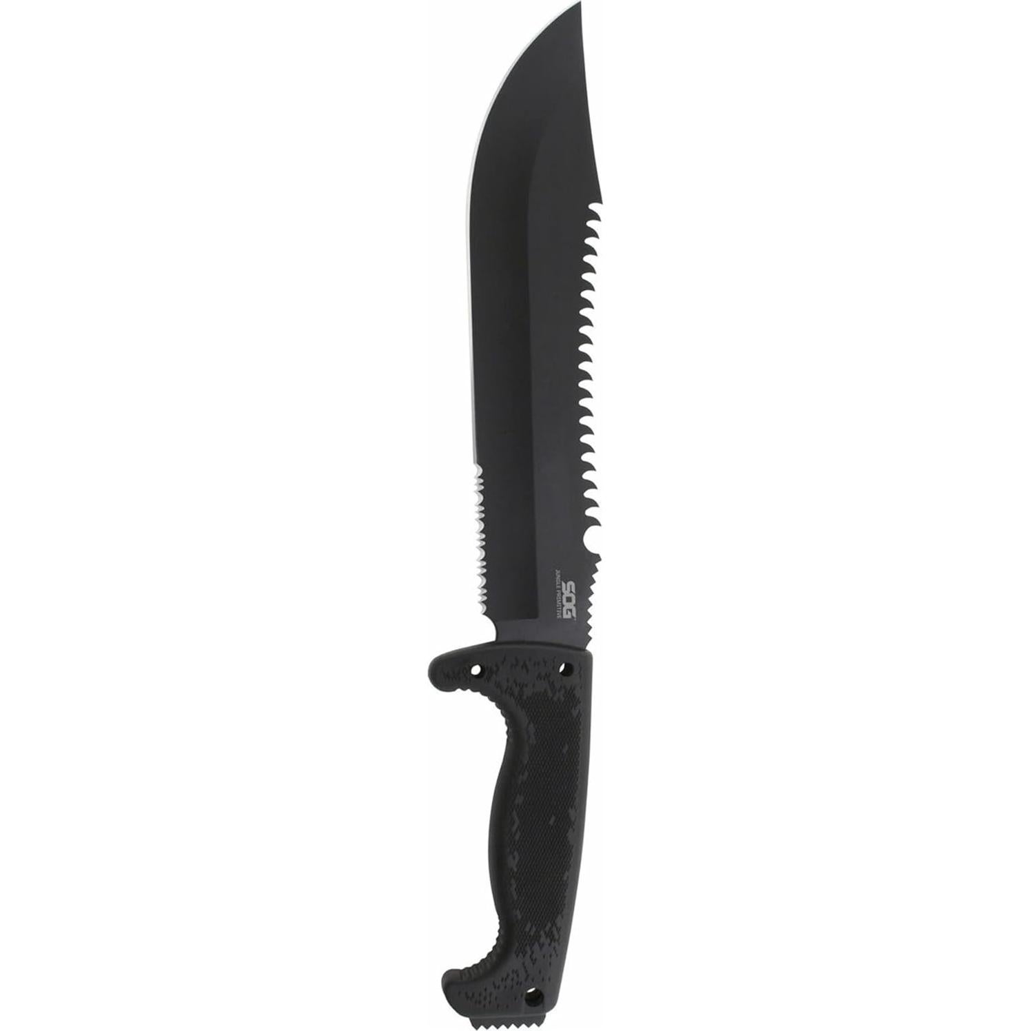 Machete Táctico SOG Jungle Primitive 38.86 cm Acero Negro