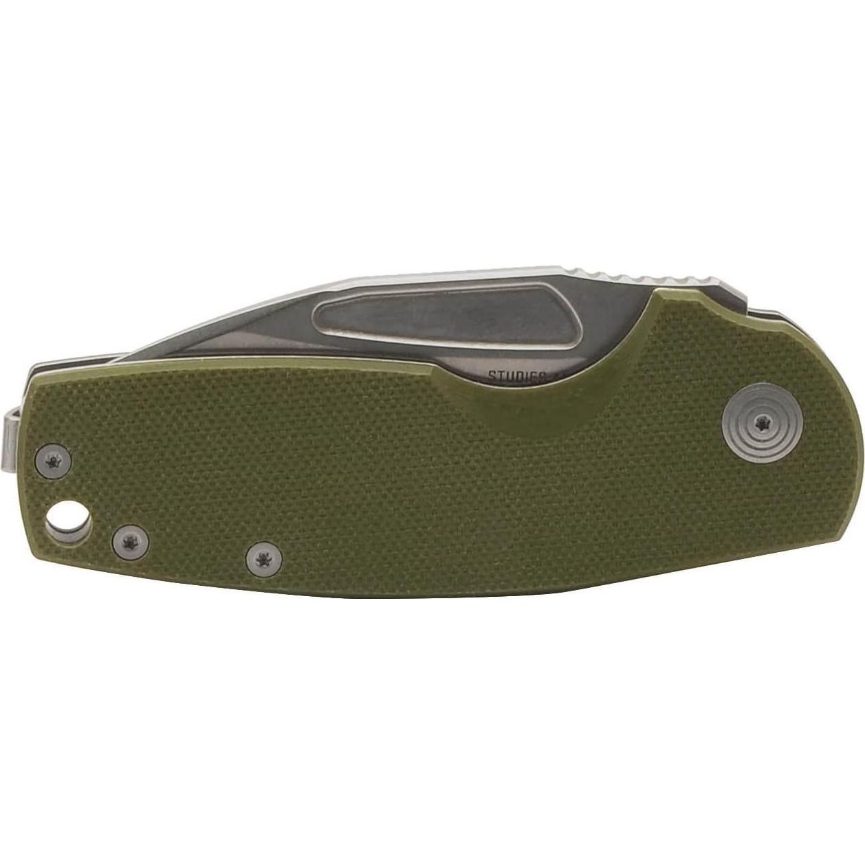 Cuchillo Plegable SOG Stout SJ Verde OD 7.62 cm Acero D2