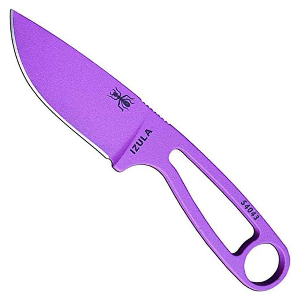 Cuchillo de Supervivencia ESEE Izula Púrpura con Funda Negra