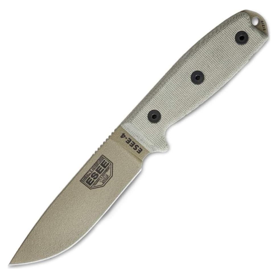 Cuchillo ESEE 4P-MB Fijo Supervivencia 22.86 cm con Funda