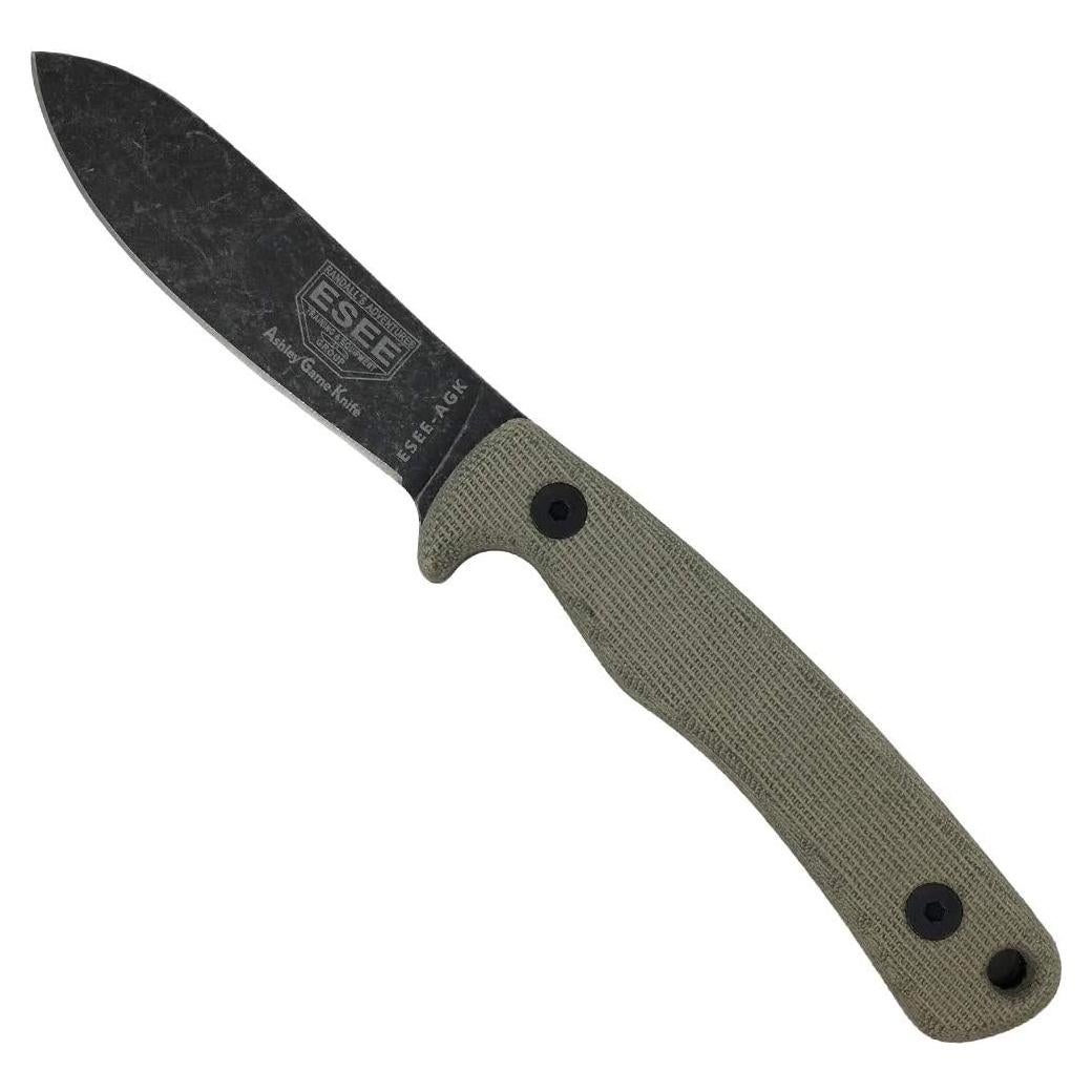 Cuchillo de Caza ESEE Ashley AGK con Funda de Cuero 20.96 cm