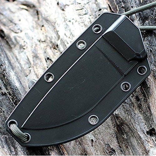 Cuchillo de Hoja Fija ESEE 3PM-MB con Funda MOLLE Negra