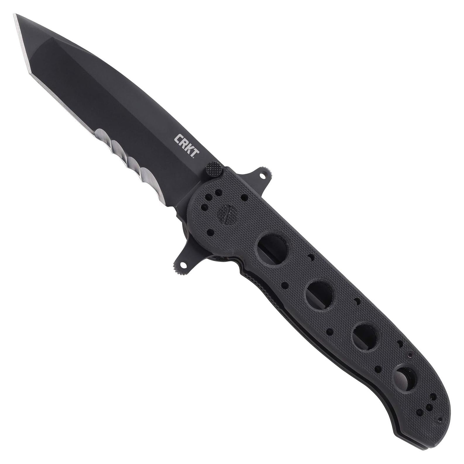 M16-14SFG Folding Knife with Liner Lock: 1.4116 Veff Serrations Blade, G10 Handle, Reversible Pocket Clip, M16-14SFG