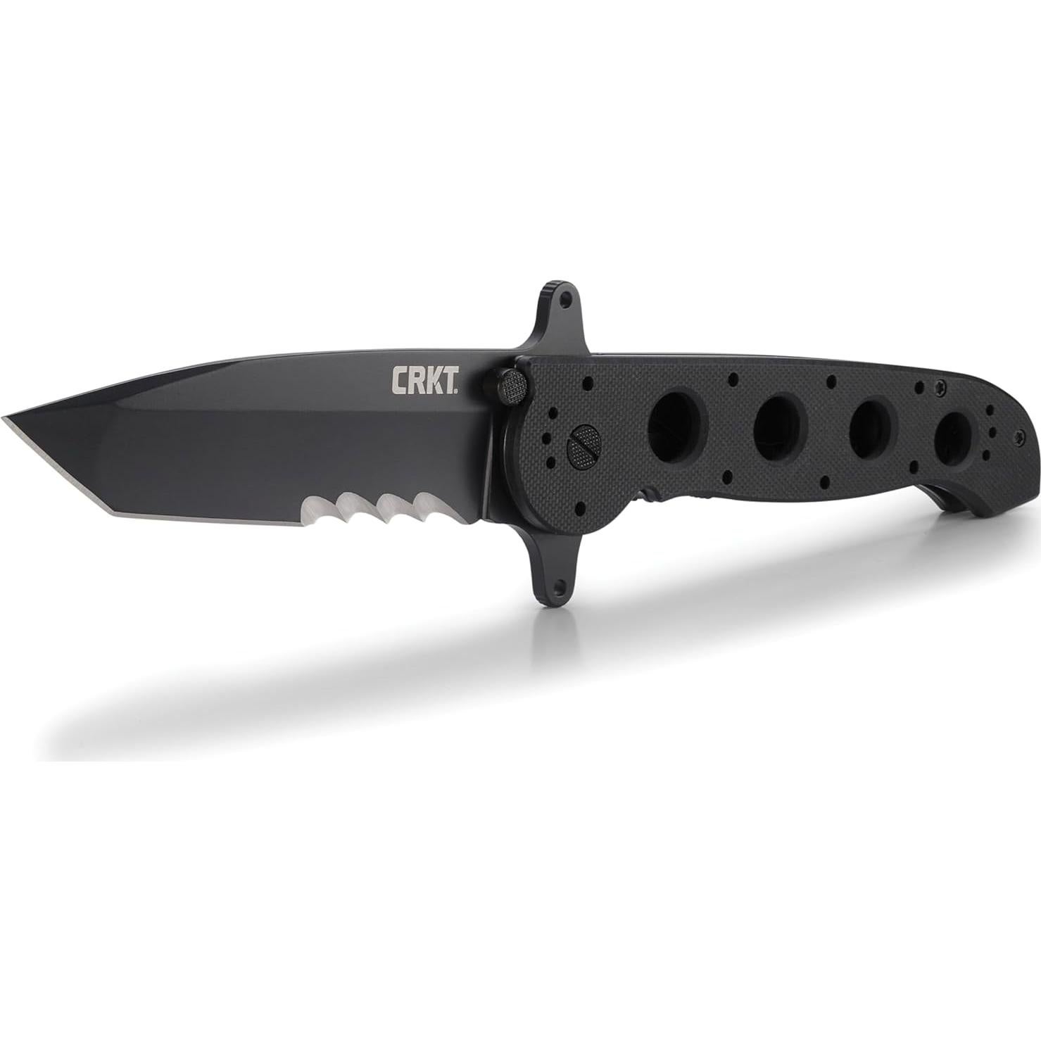 M16-14SFG Folding Knife with Liner Lock: 1.4116 Veff Serrations Blade, G10 Handle, Reversible Pocket Clip, M16-14SFG