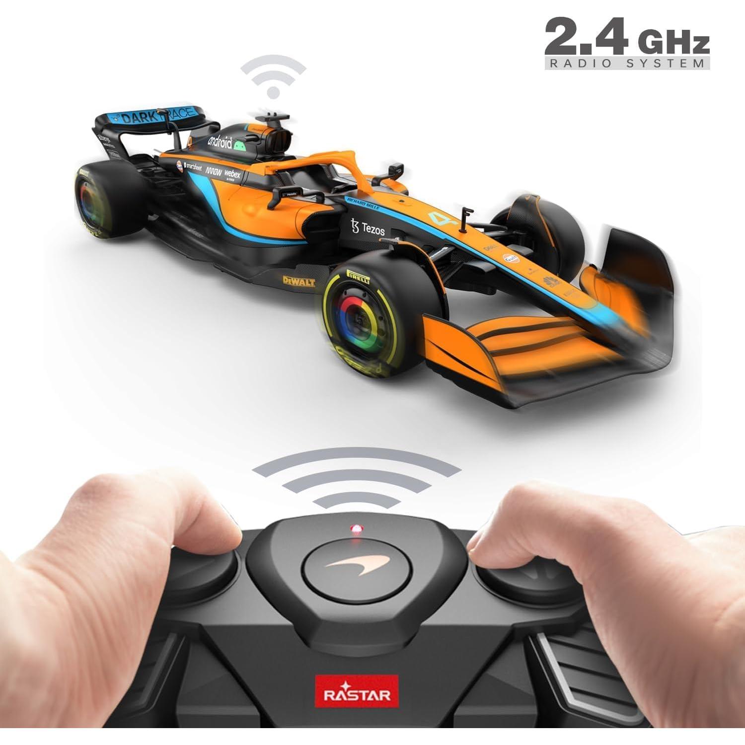 Coche RC McLaren F1 MCL36 Rastar 1:18 Control Remoto