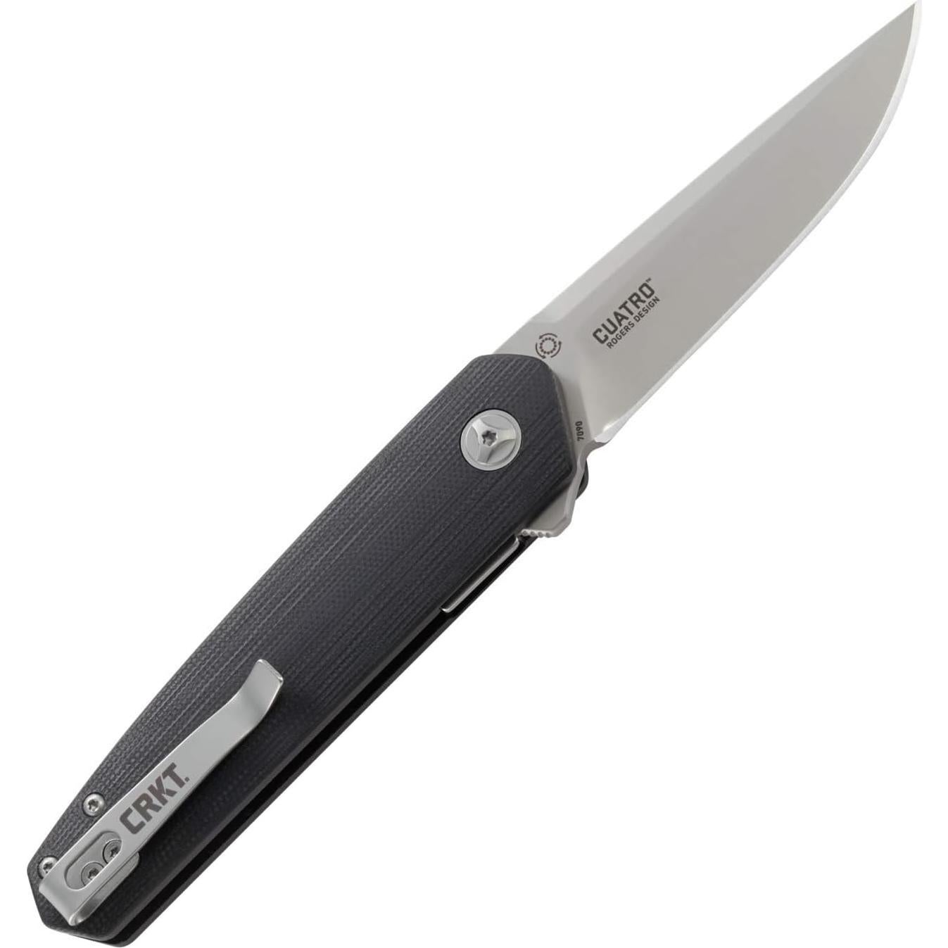 Cuchillo Plegable CRKT Cuatro 7090 con Mango de G10 y Bloqueo