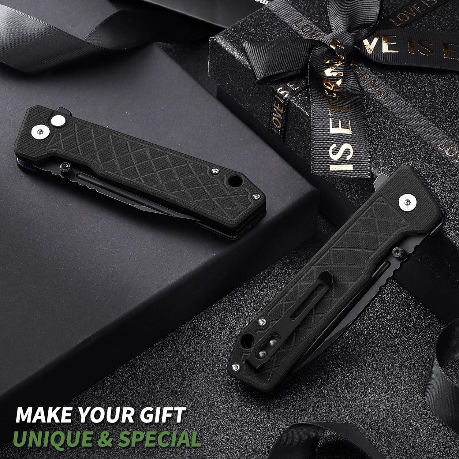 Cuchillo de bolsillo DRACHENADER BINGREN-JT-HEIHEI 19.9cm negro