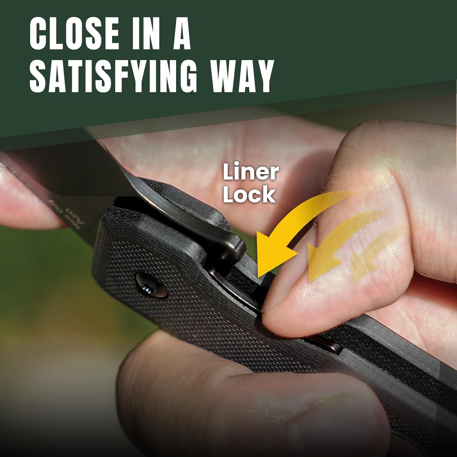 Cuchillo Plegable Kizer Nice Guy D2 7.21 cm Mango G10 EDC