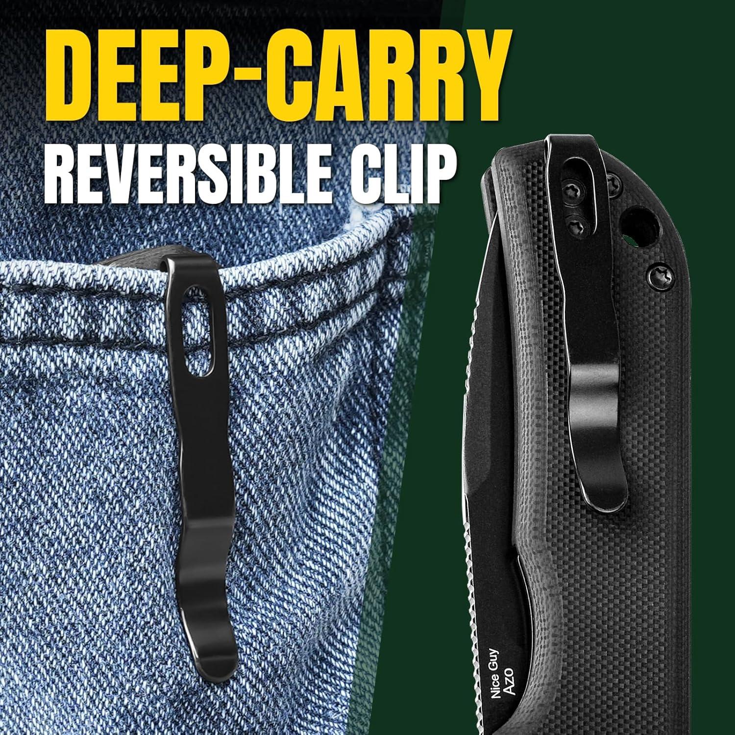 Cuchillo Plegable Kizer Nice Guy D2 7.21 cm Mango G10 EDC