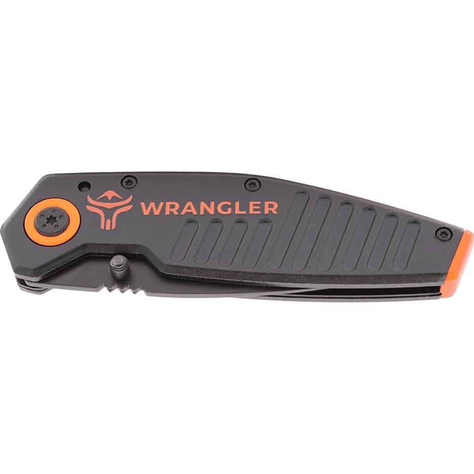 Cuchillo de bolsillo EDC Wrangler Tools 2.9" hoja serrada