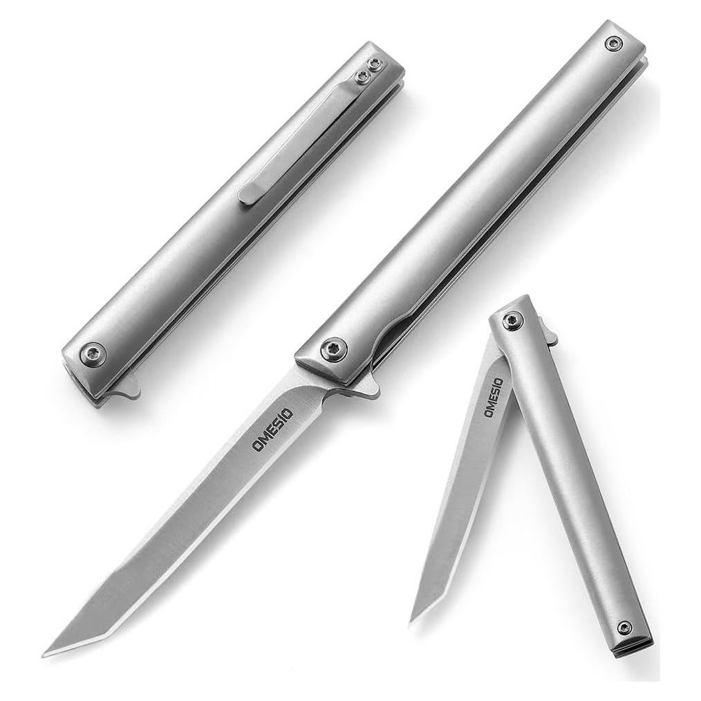 Cuchillo Plegable Omesio M390 Tanto 8.81 cm Acero Inoxidable