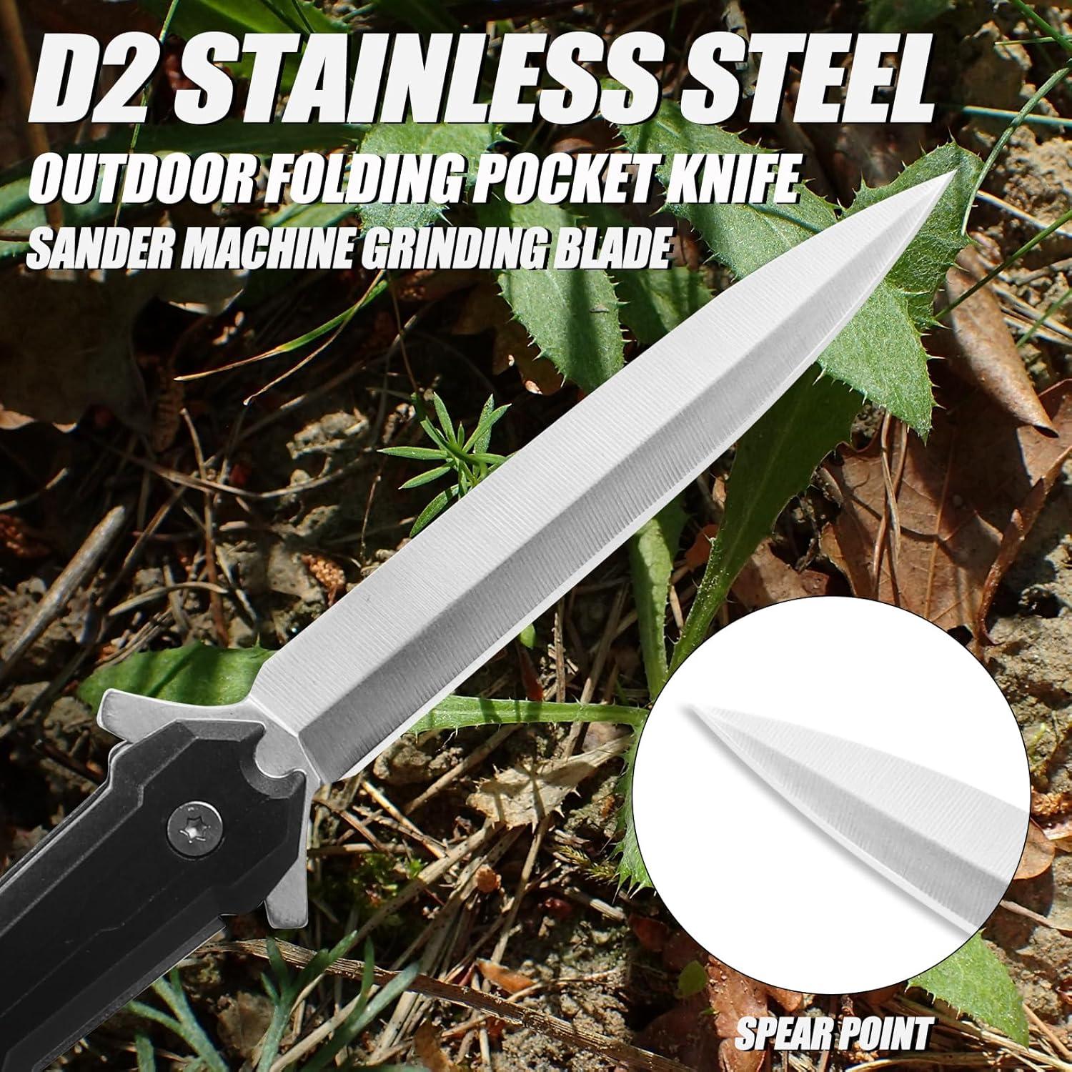 Cuchillo de bolsillo plegable Carimee 9.5 cm acero inoxidable