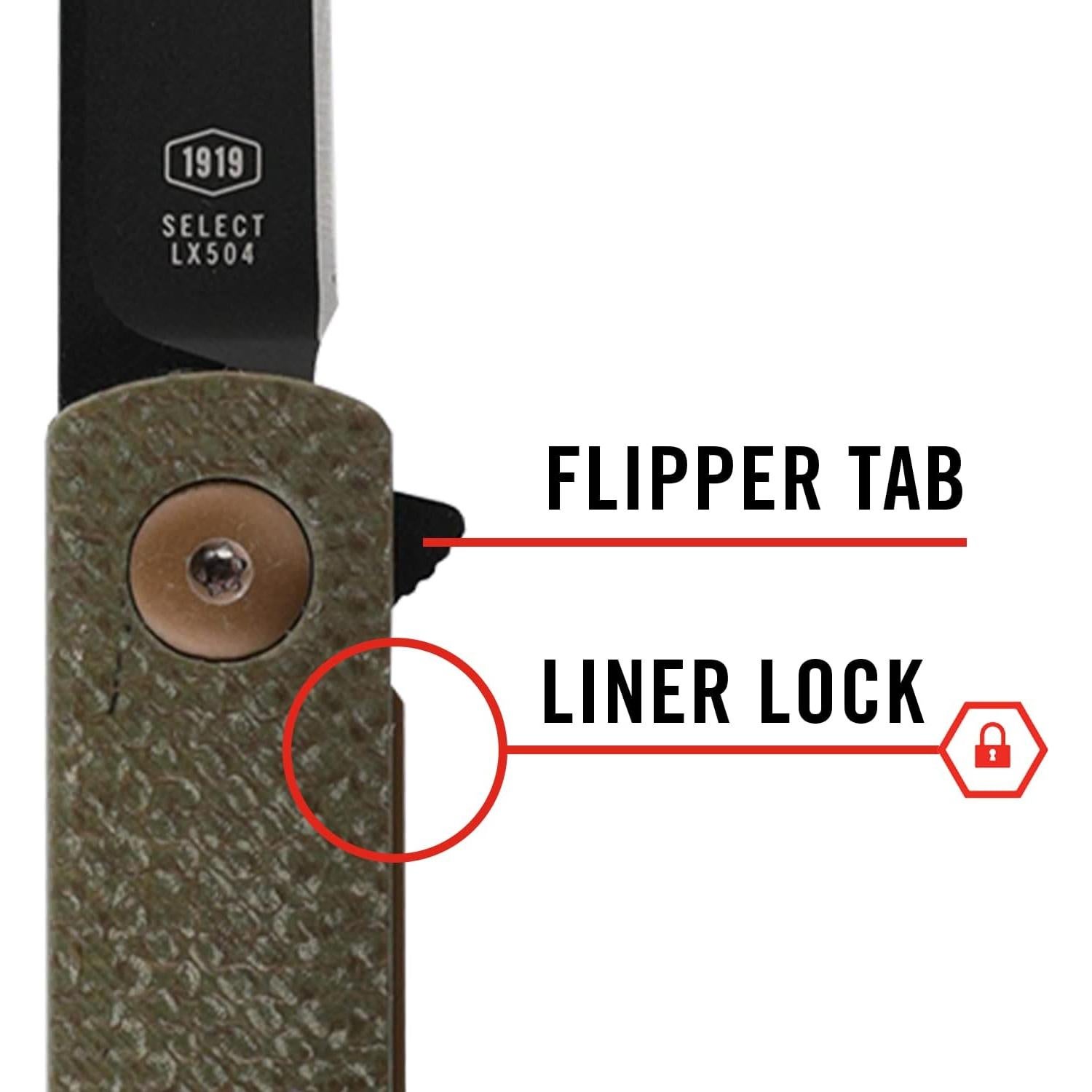 Cuchillo de bolsillo plegable COAST LX504 con hoja Tanto 7.6 cm