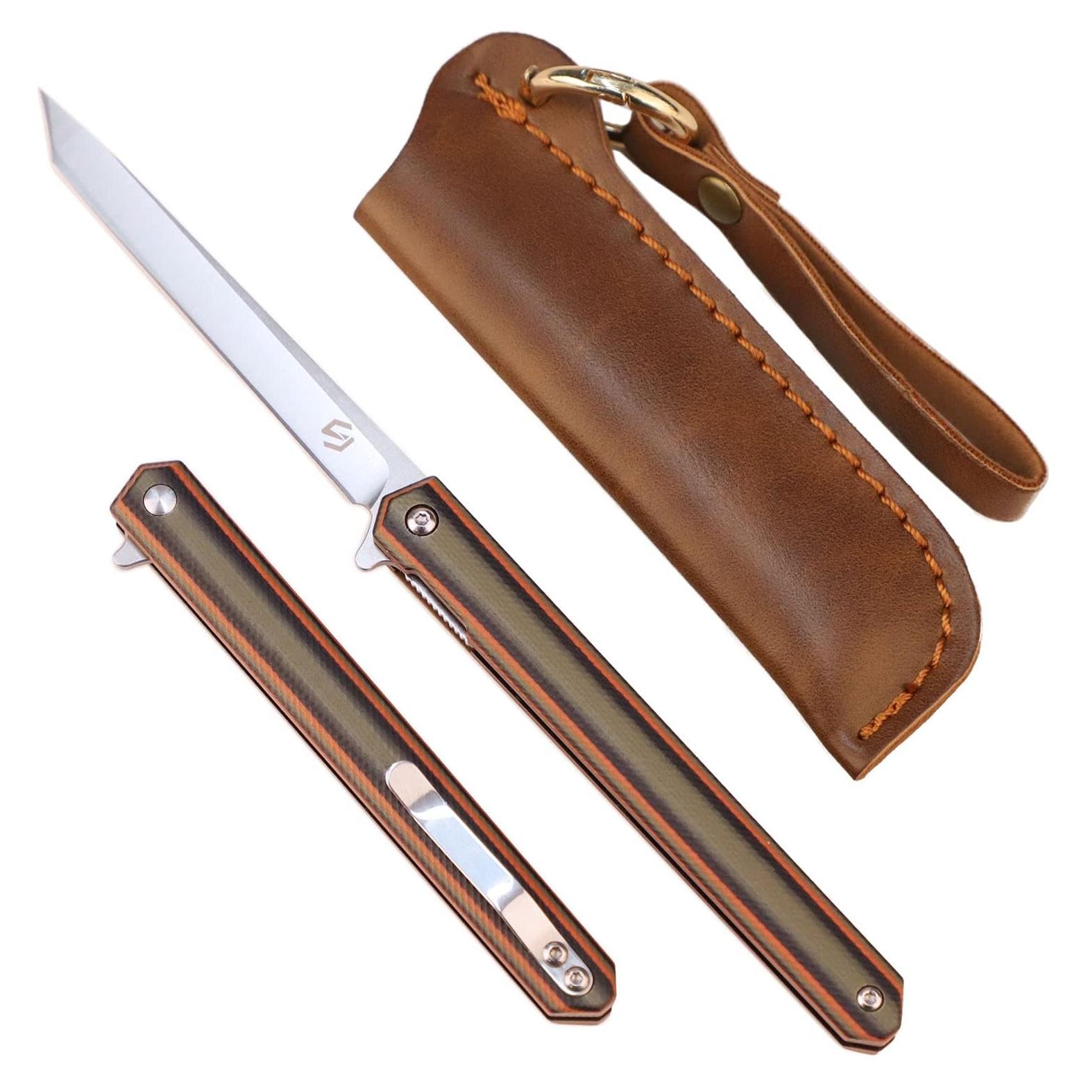 Cuchillo Plegable Samior G1035 D2 Tanto 89mm Mango G10