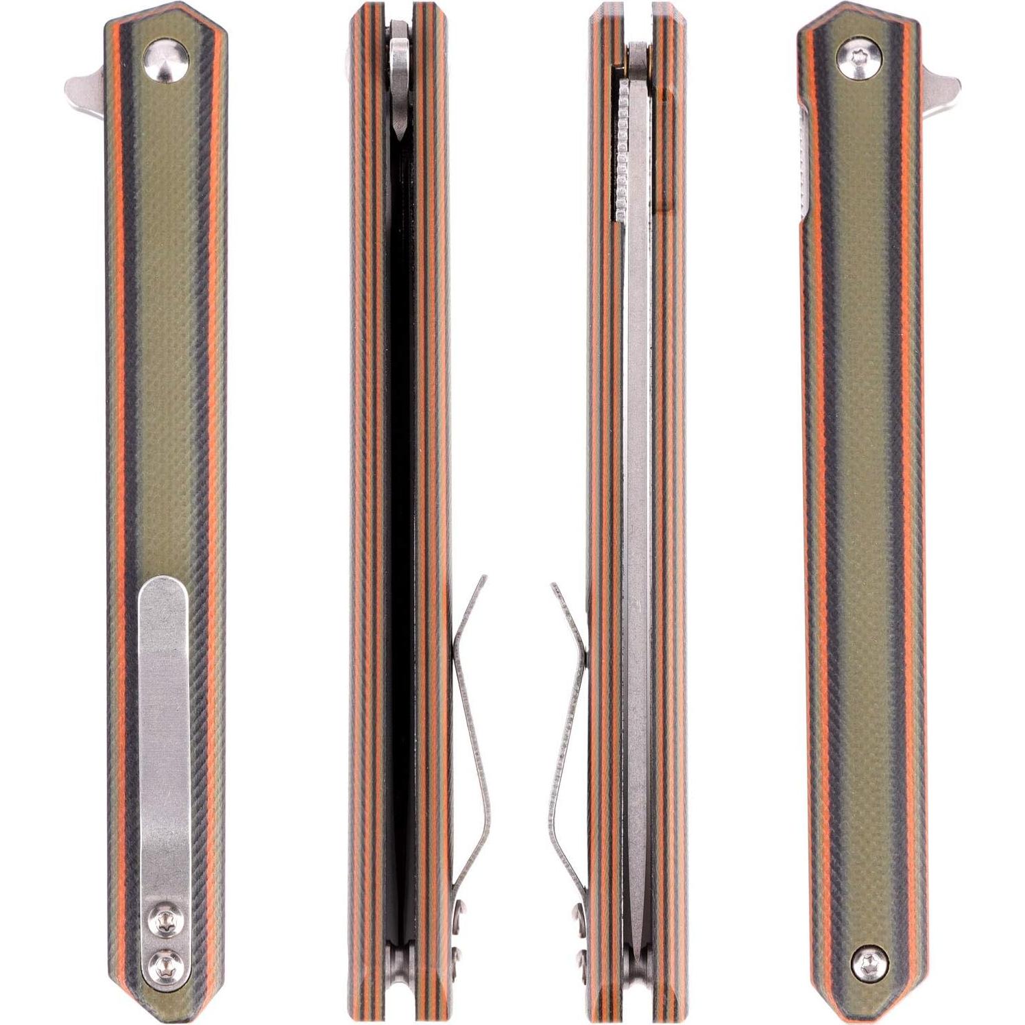 Cuchillo Plegable Samior G1035 D2 Tanto 89mm Mango G10