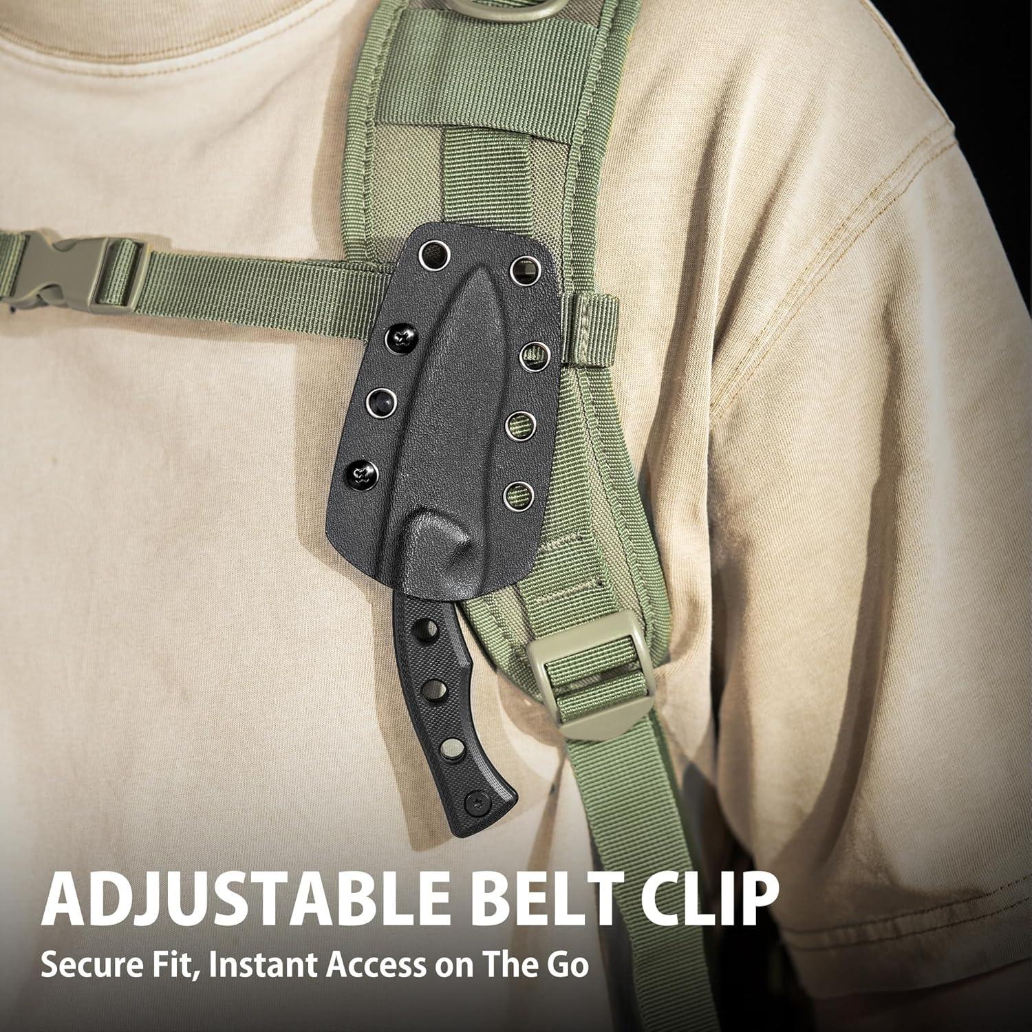 Cuchillo Fijo EDC NedFoss Ardilla II 7.5 cm Mango G10