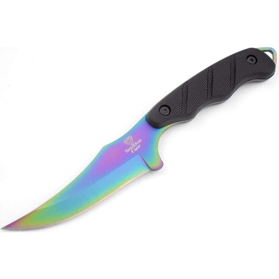 Cuchillo Táctico Snake Eye 22.86 cm con Funda Nylon Arcoíris