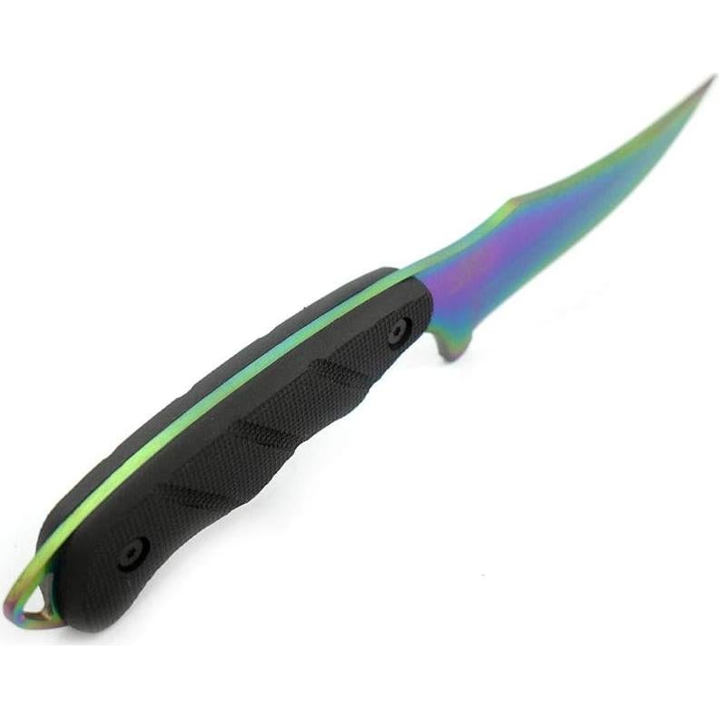 Cuchillo Táctico Snake Eye 22.86 cm con Funda Nylon Arcoíris