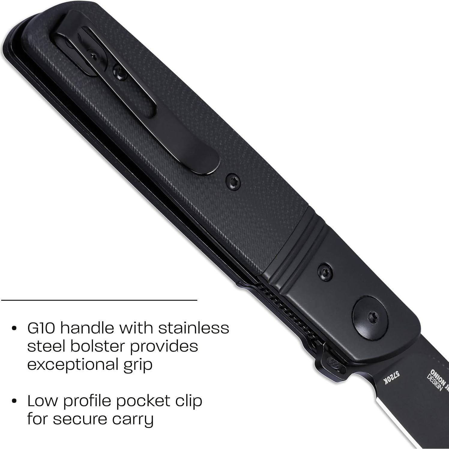 Cuchillo Plegable CRKT Bamboozled Negro EDC 19.69 cm D2