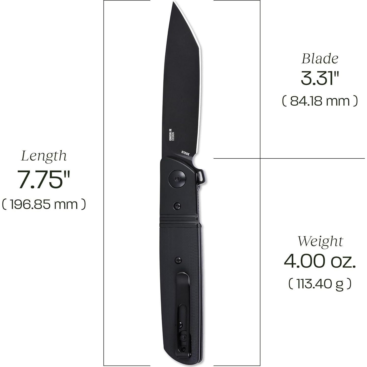 Cuchillo Plegable CRKT Bamboozled Negro EDC 19.69 cm D2