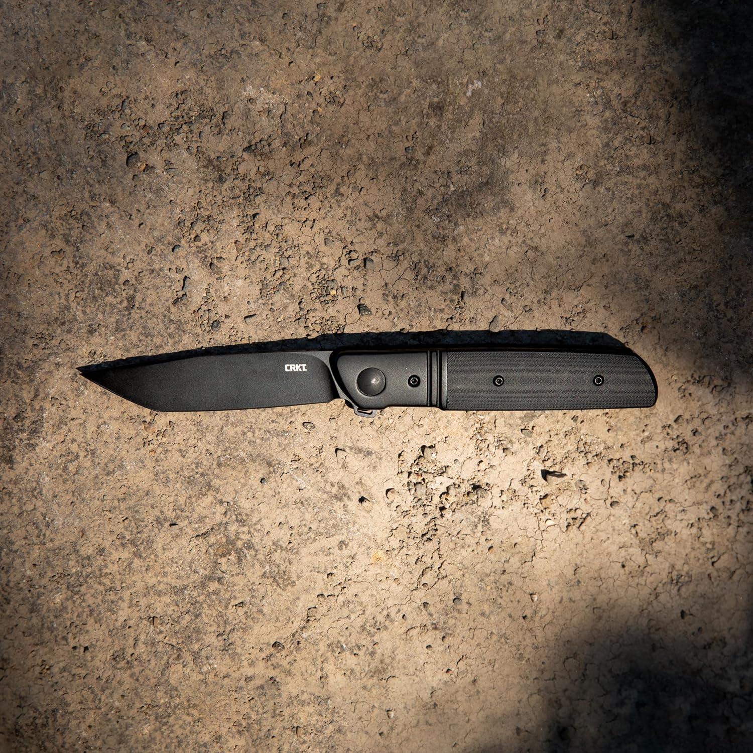 Cuchillo Plegable CRKT Bamboozled Negro EDC 19.69 cm D2