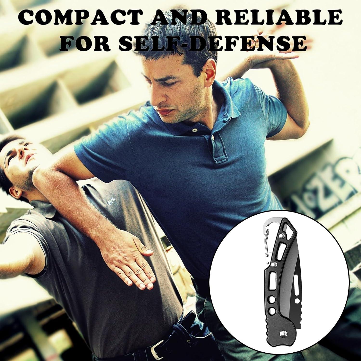 Paquete de 3 Cuchillos Plegables Daemson de Acero Inoxidable