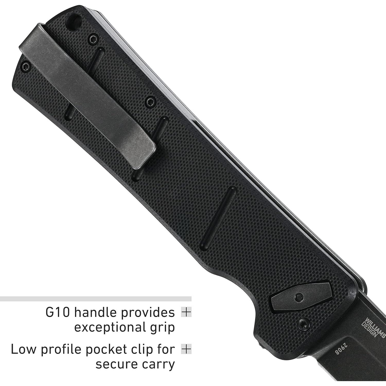 Cuchillo Plegable CRKT Inazuma No Ken 21.9cm D2 Negro