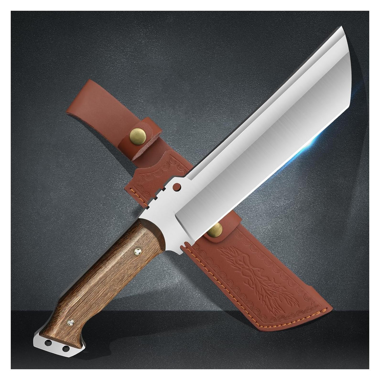 Cuchillo de Caza SXDGS 35 cm con Funda - Machete de Supervivencia