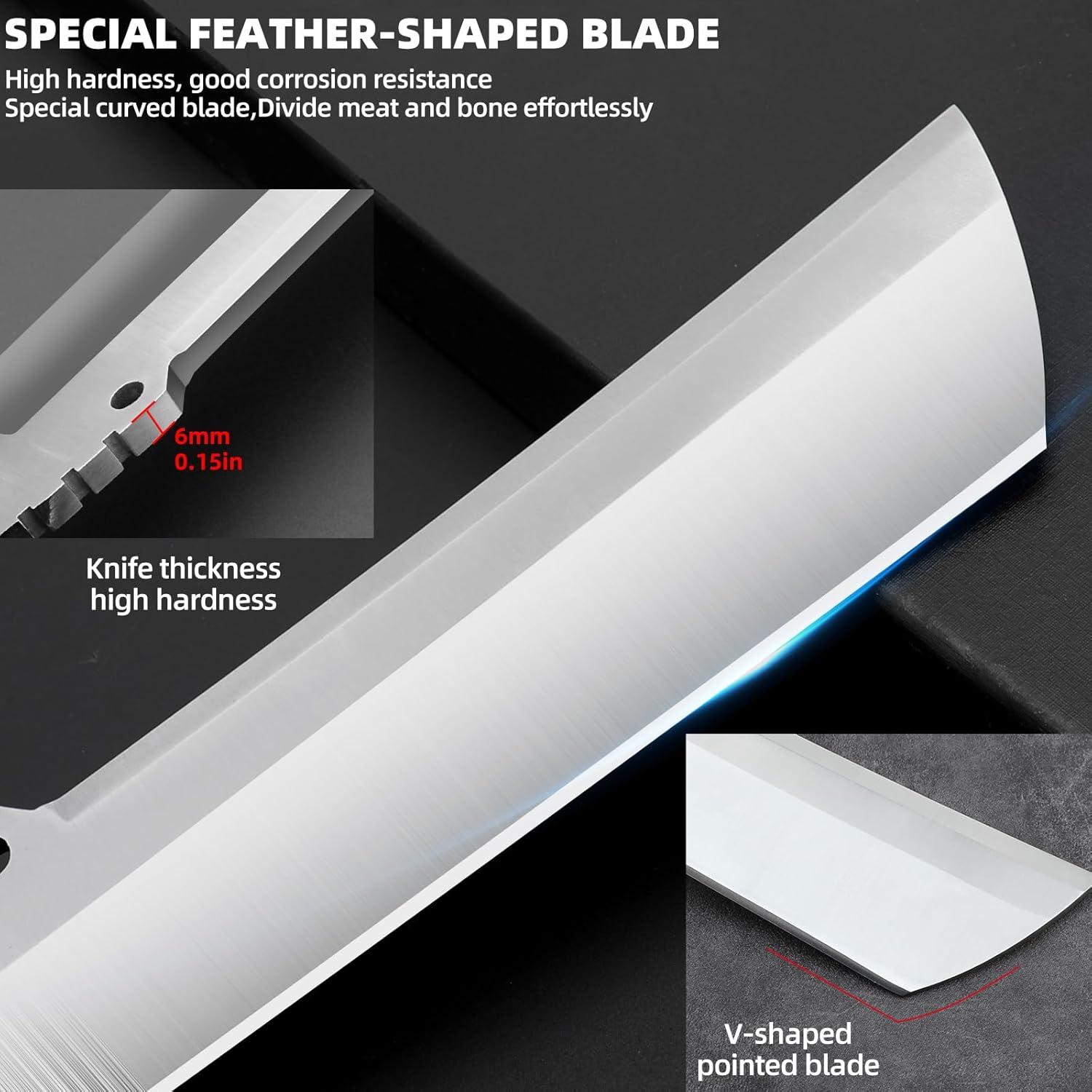 Cuchillo de Caza SXDGS 35 cm con Funda - Machete de Supervivencia