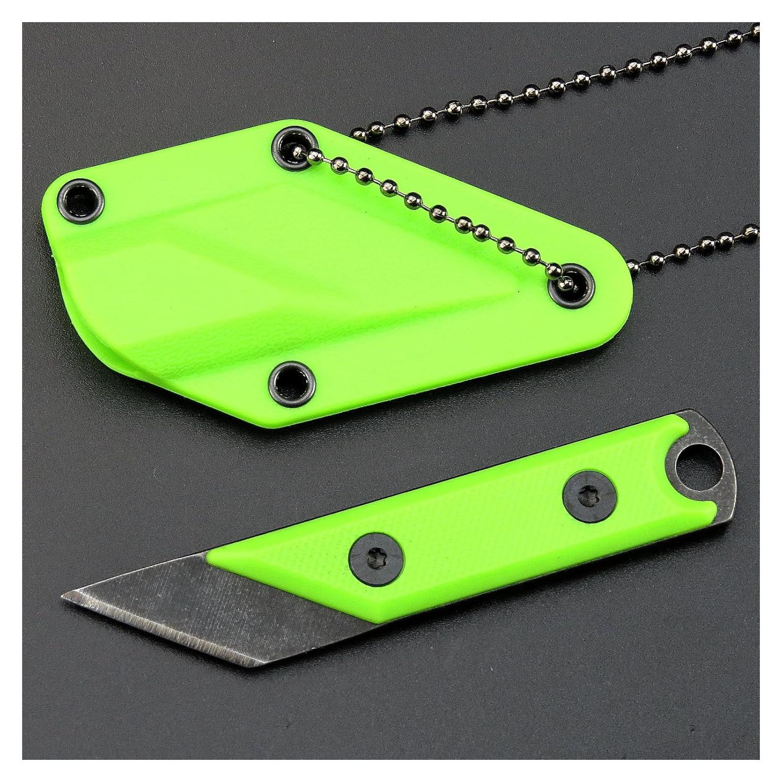 Cuchillo Fijo Ccanku C1146 EDC 8.7 cm Verde Claro con Funda