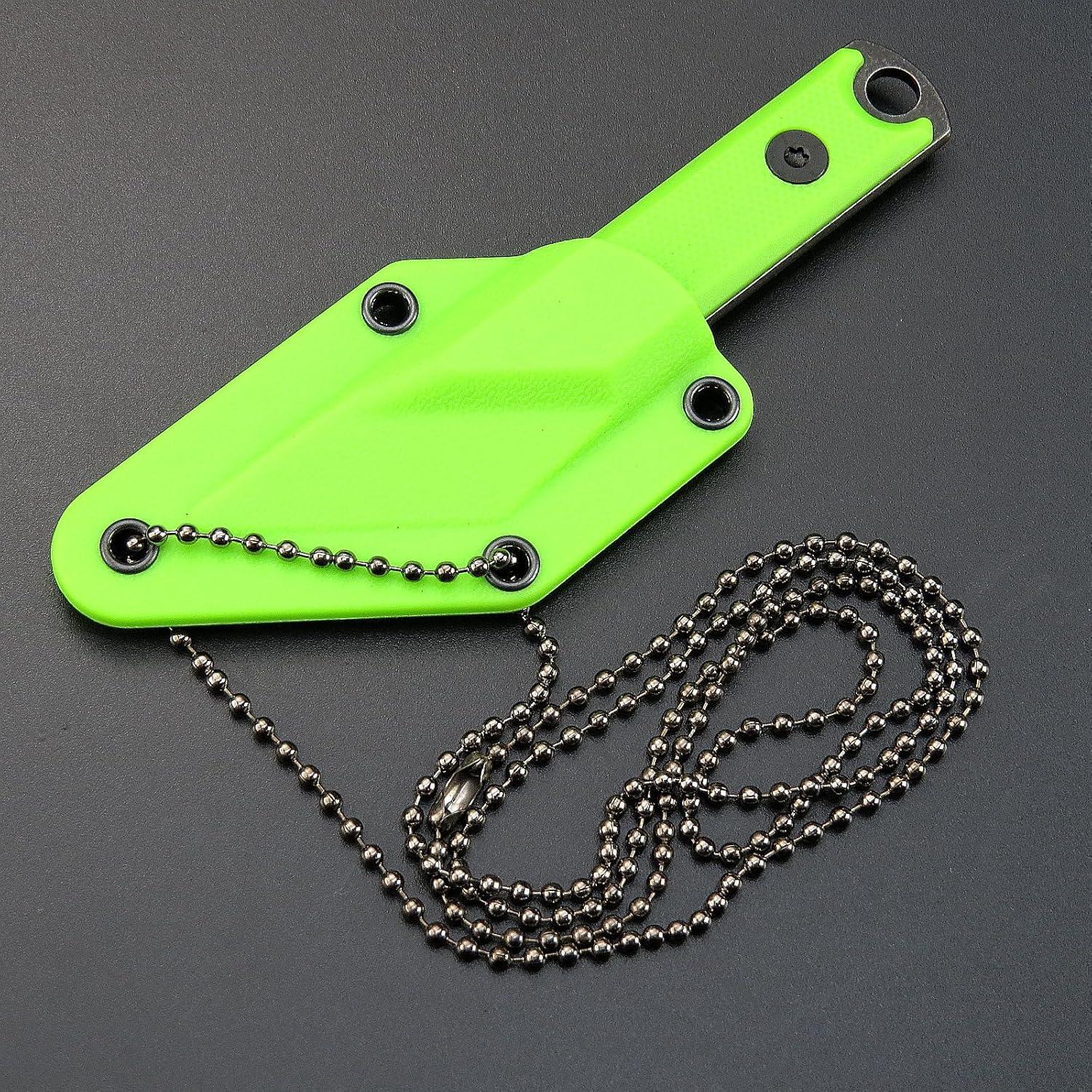 Cuchillo Fijo Ccanku C1146 EDC 8.7 cm Verde Claro con Funda