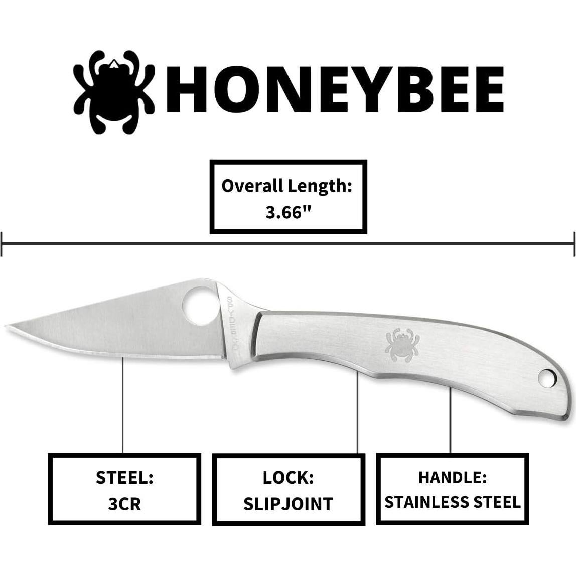 Cuchillo Plegable Spyderco Honeybee Acero Inoxidable 4.1 cm