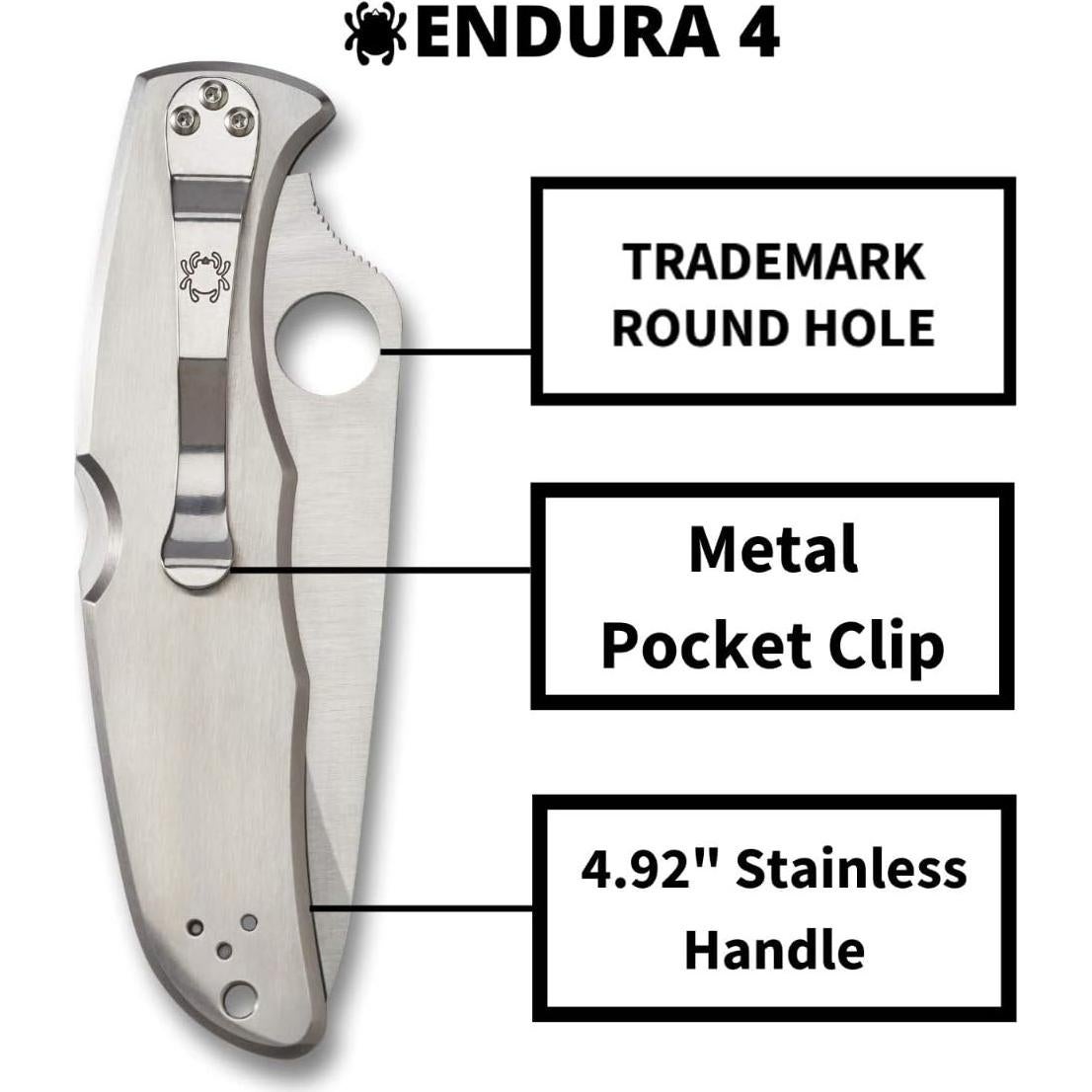 Cuchillo Plegable Spyderco Endura 4 Acero VG-10 9.8 cm