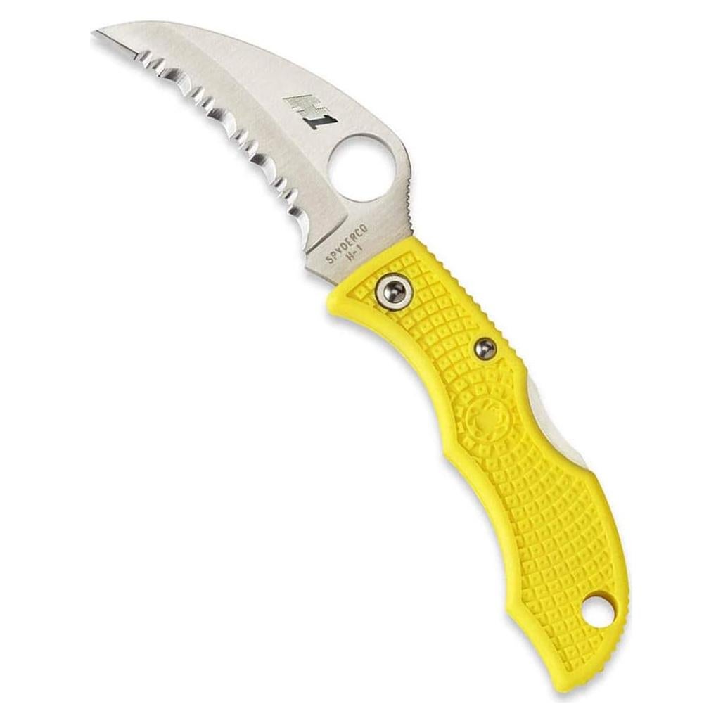 Cuchillo Plegable Spyderco Ladybug 3 Salt H-1 Amarillo 4.8 cm