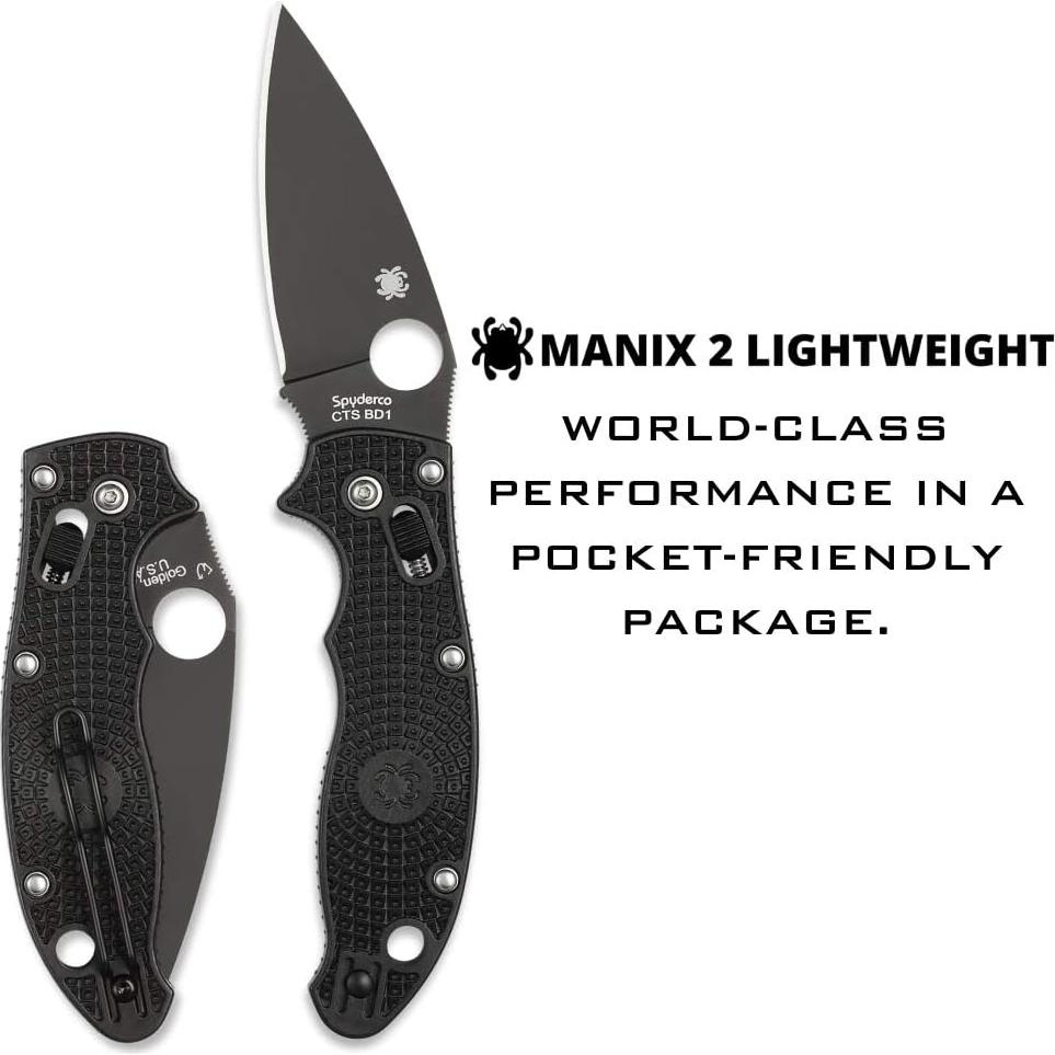 Cuchillo plegable Spyderco Manix 2 Lightweight 8.57 cm