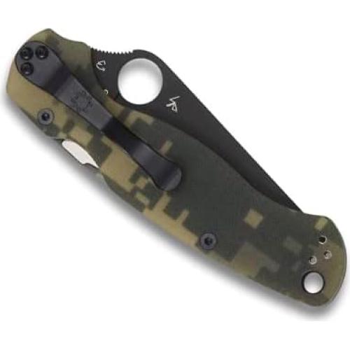 Cuchillo de bolsillo Spyderco Para Military 2 Camuflaje 8.89 cm
