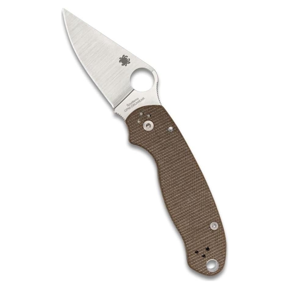 Cuchillo Plegable Spyderco Para 3 - Mango Micarta Marrón 18.29 cm